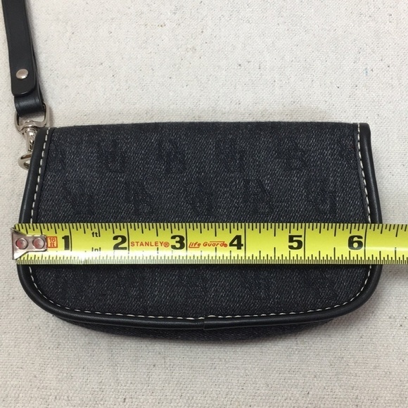 Dooney & Bourke Leather Trim Wristlet - Picture 2 of 8